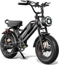 Spacewalk Electric Bike M6 / M7 for Teens/Adults,16' / 20' Ebike,1500W Peak Motor,21.7mph / 27.9mph,48V 15Ah Removable Battery,4X Suspension,50 Miles Pure Electric,70 Miles PAS