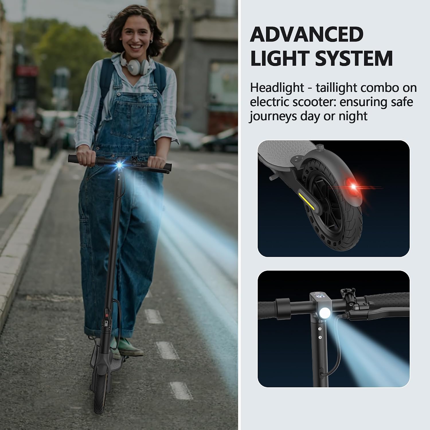 MAXSHOT Electric Scooter for Adults, 8.5/10/14' Tires, 19/22Mph, 350W/500W Motor, 21-28 Miles Range, Folding E-Scooter with Dual Suspension,APP Contro