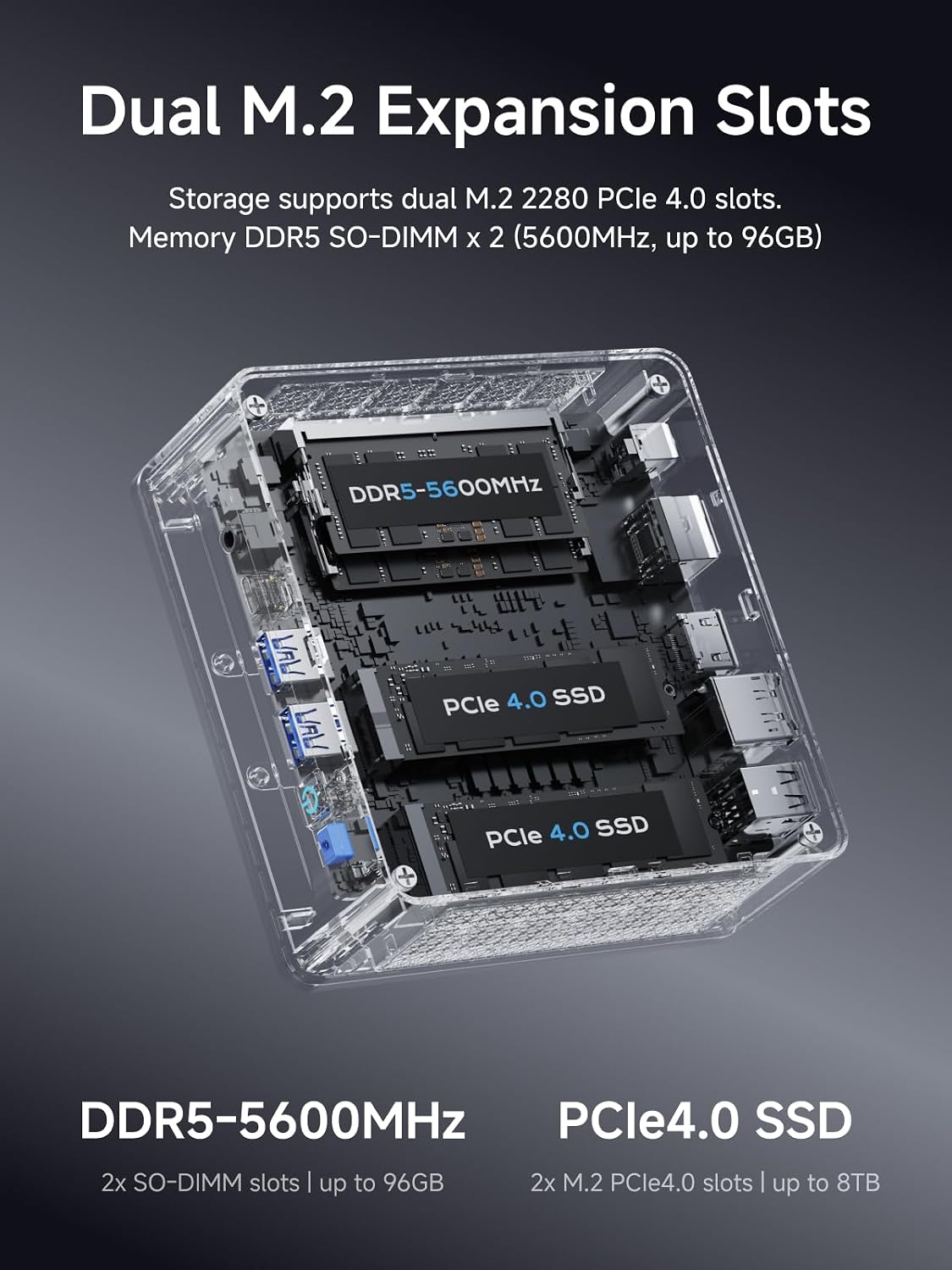 MINISFORUM M1 Lite Mini PC Intel Core Ultra 5 125U(12C/14T, Up to 4.3GHz), 21 TOPS, 16GB DDR5 RAM 512GB SSD Mini Desktop Computer, HDMI2.1/DP1.4/USB4 Video Output, 2.5G LAN, 4X USB Ports, WiFi6E,BT5.2