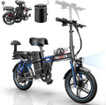 Electric Bike for Adults, 16'/20' Tire E-Bike with 750W/1000W Peak Motor, 48V Removable Battery, Up to 45/60 Miles Range & 28/30MPH, Folding Electric Bike for City and Outdoor Ride