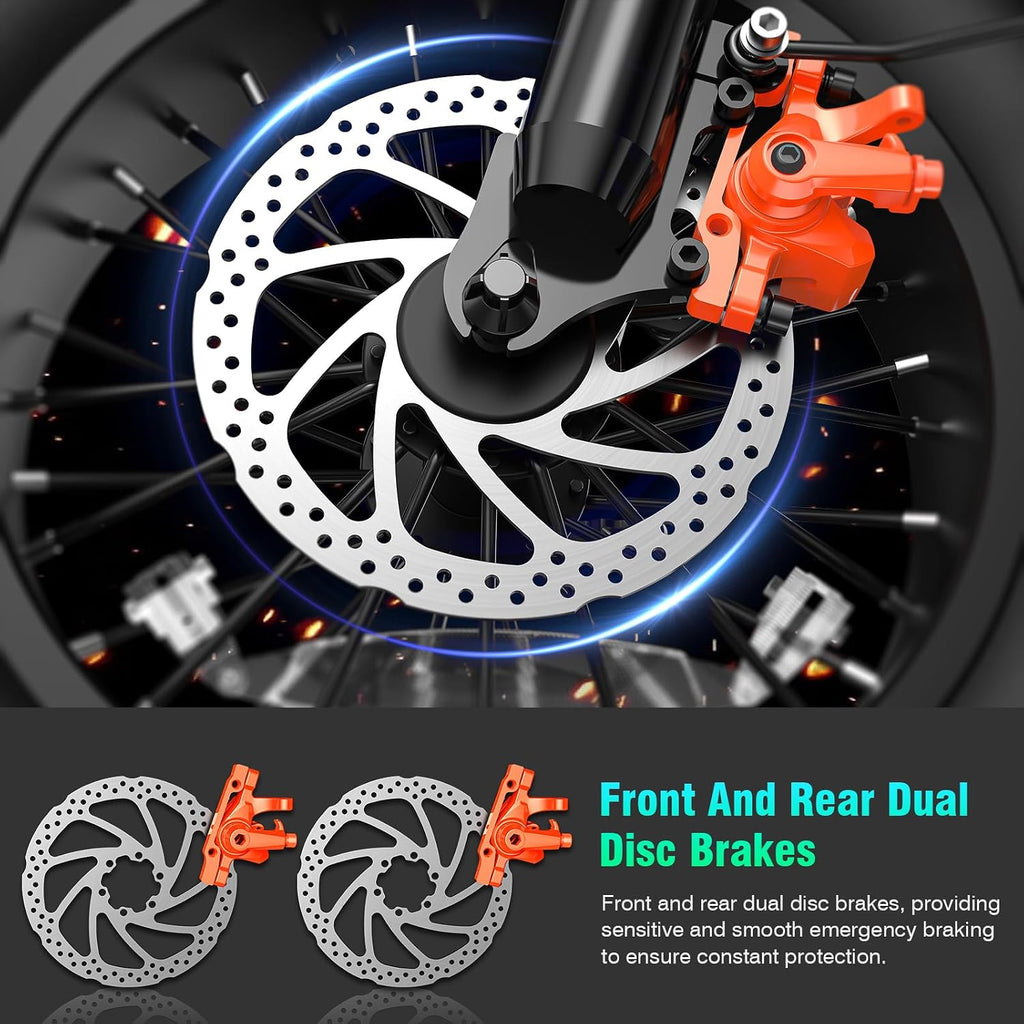 LELEKUAI Electric Bike for Adults, 1200W Peak Motor Commuter Ebike, 20-28MPH Speed, 32 Miles Range, Removable Waterproof Battery, Dual Disc Brakes Electric Bicycle, UL 2849 Certified