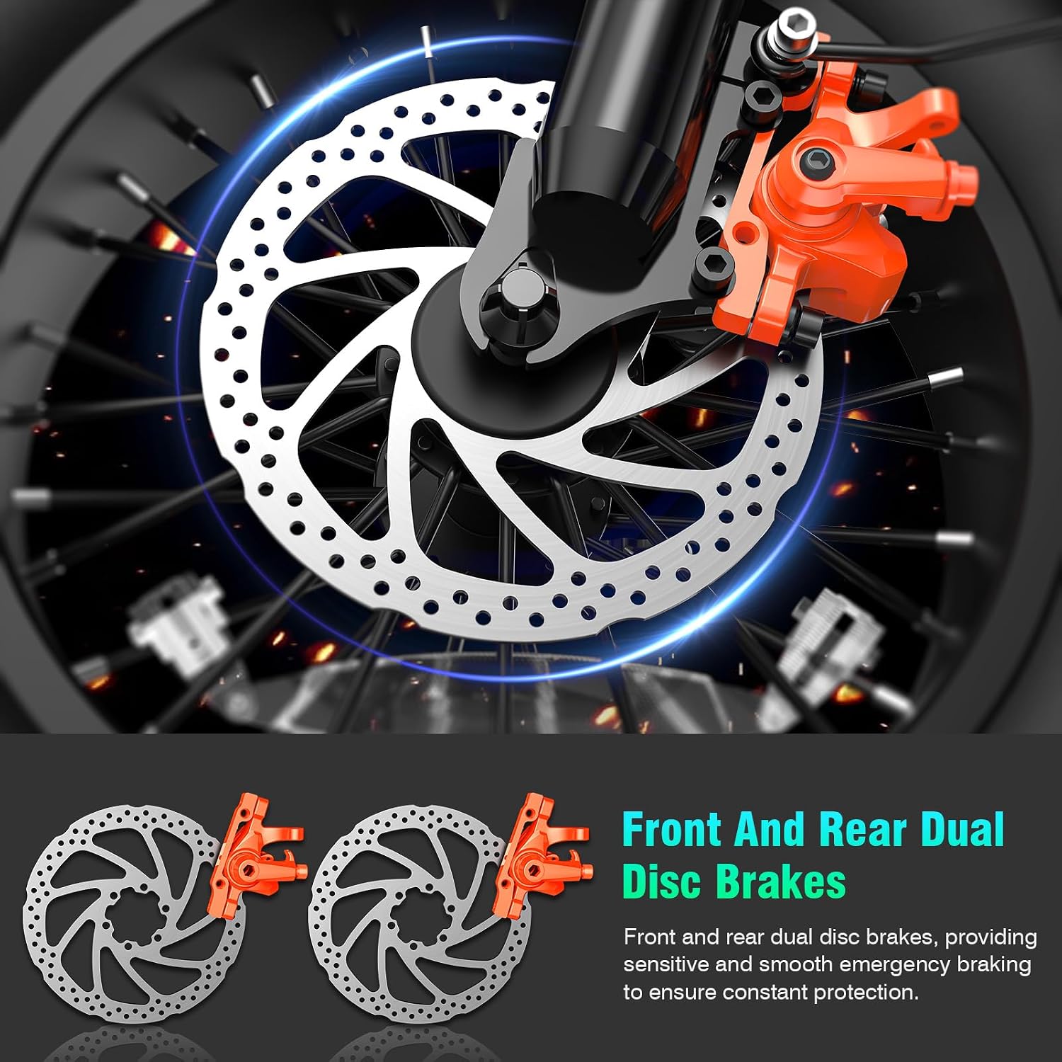 LELEKUAI Electric Bike for Adults, 1200W Peak Motor Commuter Ebike, 20-28MPH Speed, 32 Miles Range, Removable Waterproof Battery, Dual Disc Brakes Electric Bicycle, UL 2849 Certified