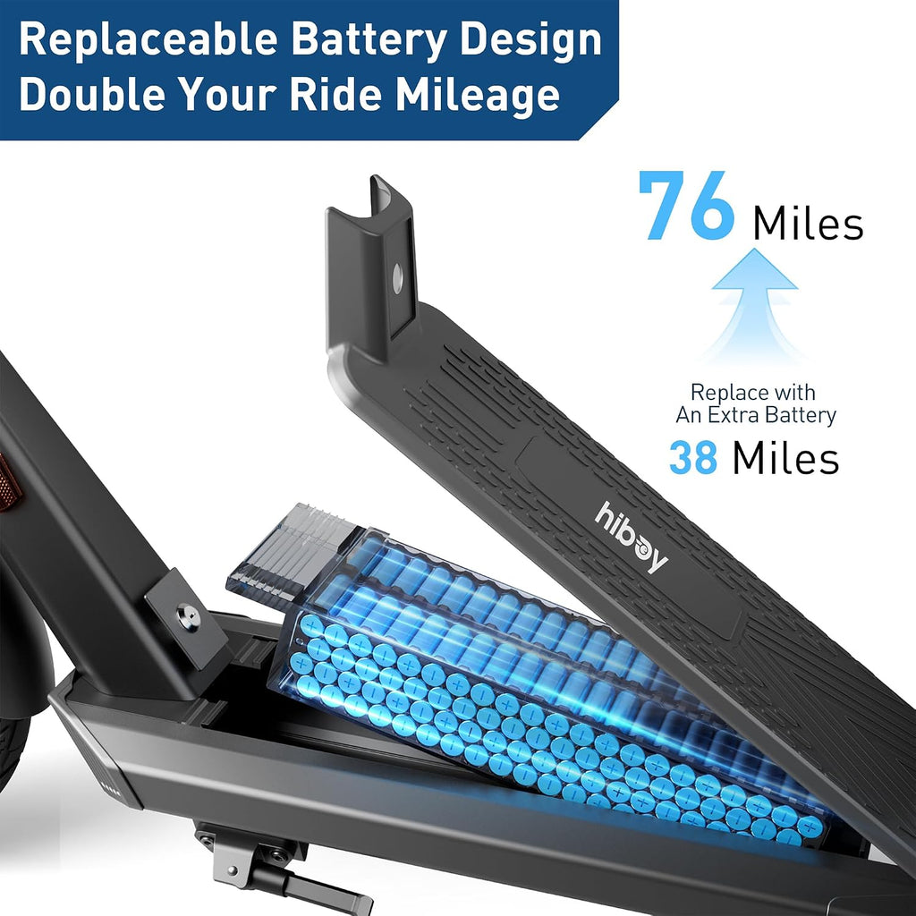 Hiboy S2 Pro/X300 Electric Scooter, 500W Motor, 10'/12' Tires, 25/38 Miles Range E Scooter, 19/23 Mph Folding Commuter Electric Scooter for Adults