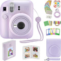 Fujifilm Instax Mini 12 Instant Camera with Case, Decoration Stickers, Frames, Photo Album and More Accessory kit (Lilac Purple)…