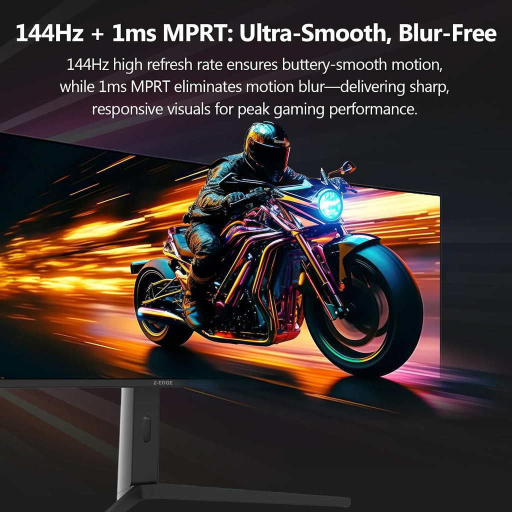 5K Monitor, Z-Edge 49 inch IPS Curved Gaming Monitor, DQHD 5120x1440 Computer Monitor,144Hz, 32:9 Ultrawide, 1ms MPRT, 400 cd/m², 10bit, UG49W HDMI*2, DP*1, USB-C, PIP/PBP, Adjustable Stand