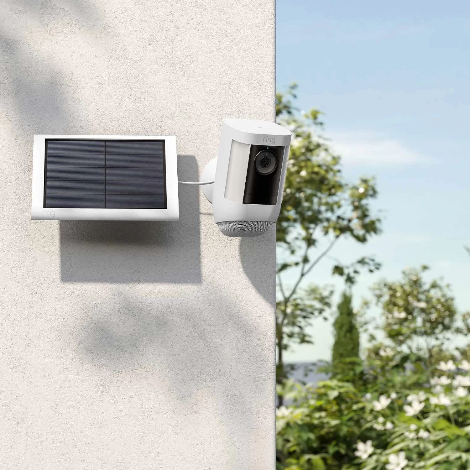 Ring Solar Panel (2nd Generation), 4W for Outdoor Cam (Stick Up Cam), Stick Up Cam Pro, Spotlight Cam Plus, Spotlight Cam Pro - White (Pack of 2)