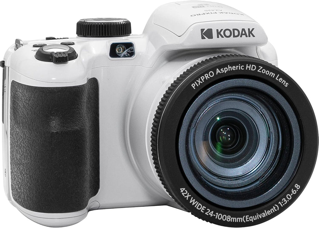 Kodak PIXPRO AZ425 Digital Camera + 32GB Memory Card + Camera Case (Black) + Battery + Charger + USB Card Reader + Table Tripod + Accessories (White)