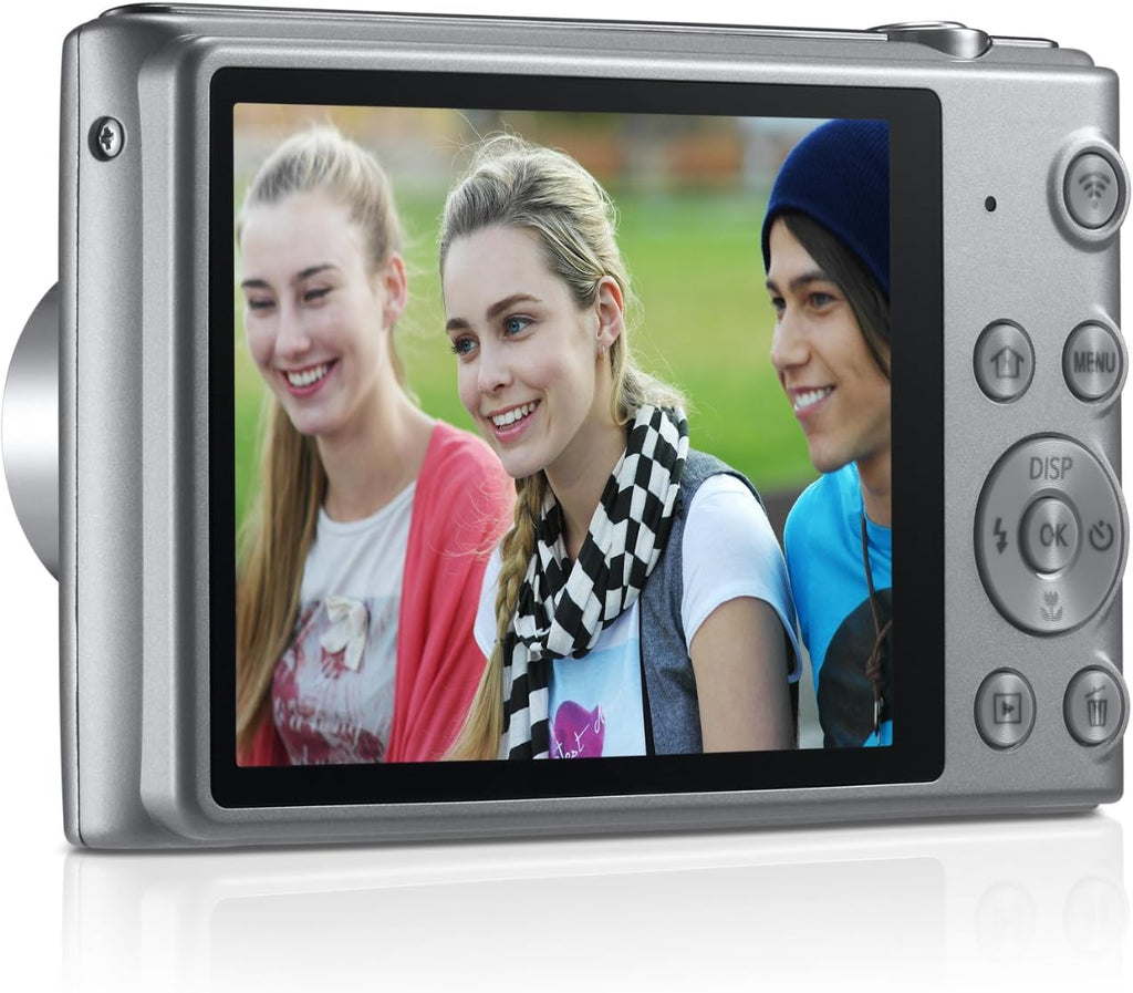 Samsung ST150F 16.2MP Smart WiFi Digital Camera with 5x Optical Zoom and 3.0' LCD Screen (Silver)