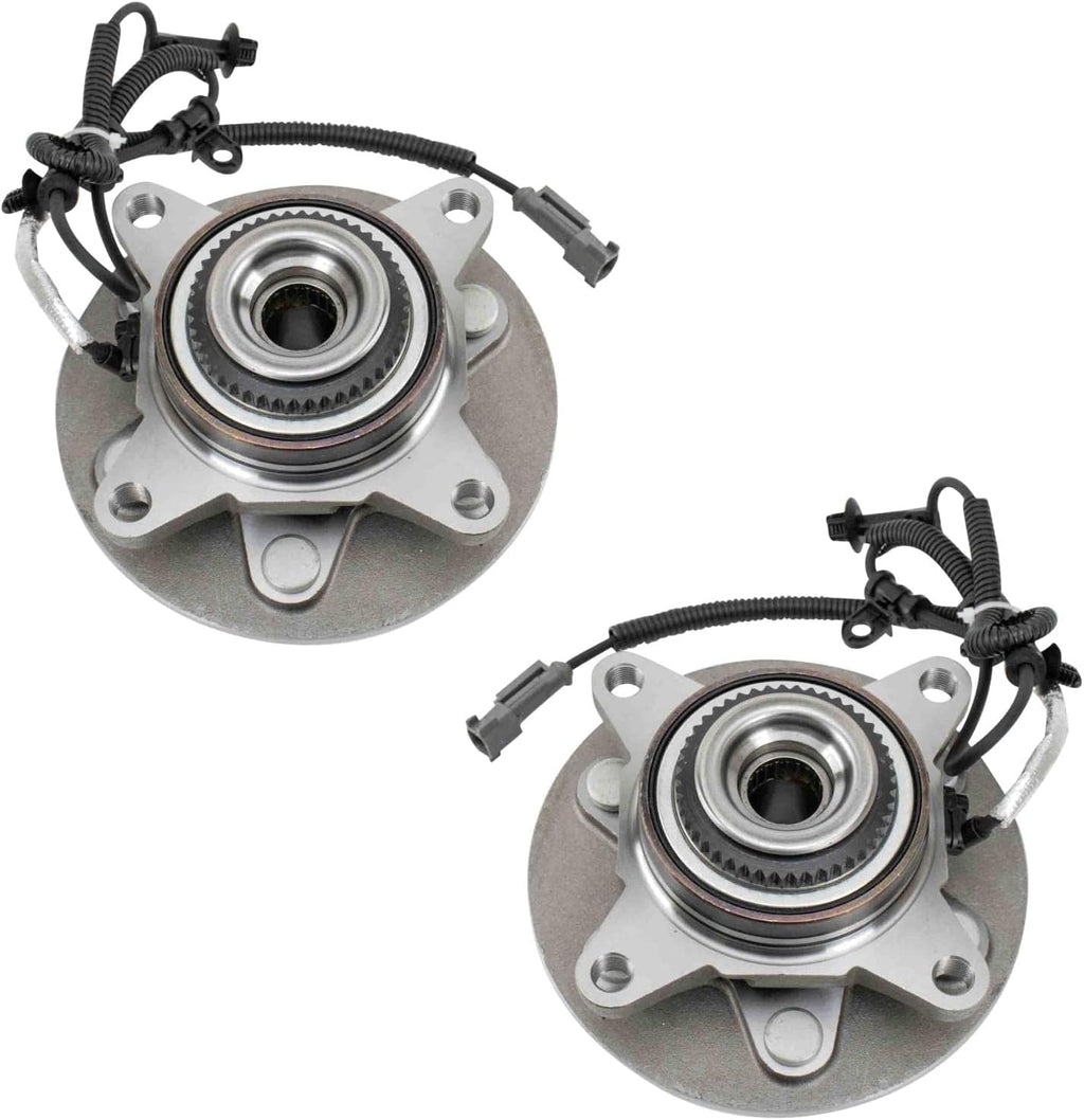 TRQ 2 Piece Wheel Bearing & Hub Assembly Set Compatible with 2018-2020 Ford F-150