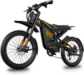 Electric-Dirt-Bike for Adults-Mountain-Motorcycle with 1536Wh Battery 32AH, Max 37 MPH and 80Miles Range E-Bike, Peak 3000W Brushless Motor, 25Inch Fat Tire and Front Fork Suspension, Orange