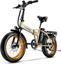 bluebiko 1000W Folding Electric Bike, 48V 20AH Large Removable Battery E Bike, 80 Miles Max Range, 20' Fat Tire Electric Bike for Adults, Adult Electric Bicycles for Commute Beach Snow