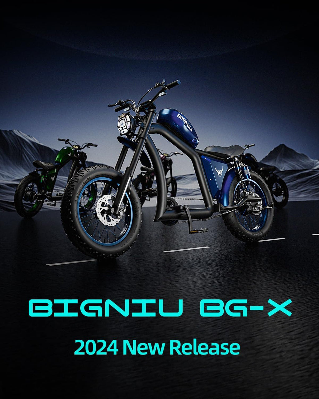 BIGNIU BG-X Electric Bike for Adults,1500W Brushless Motor 48V/31.5Ah Up to 40 Miles E-Bike Front/Rear Turn Signal Dual Suspension Ebikes