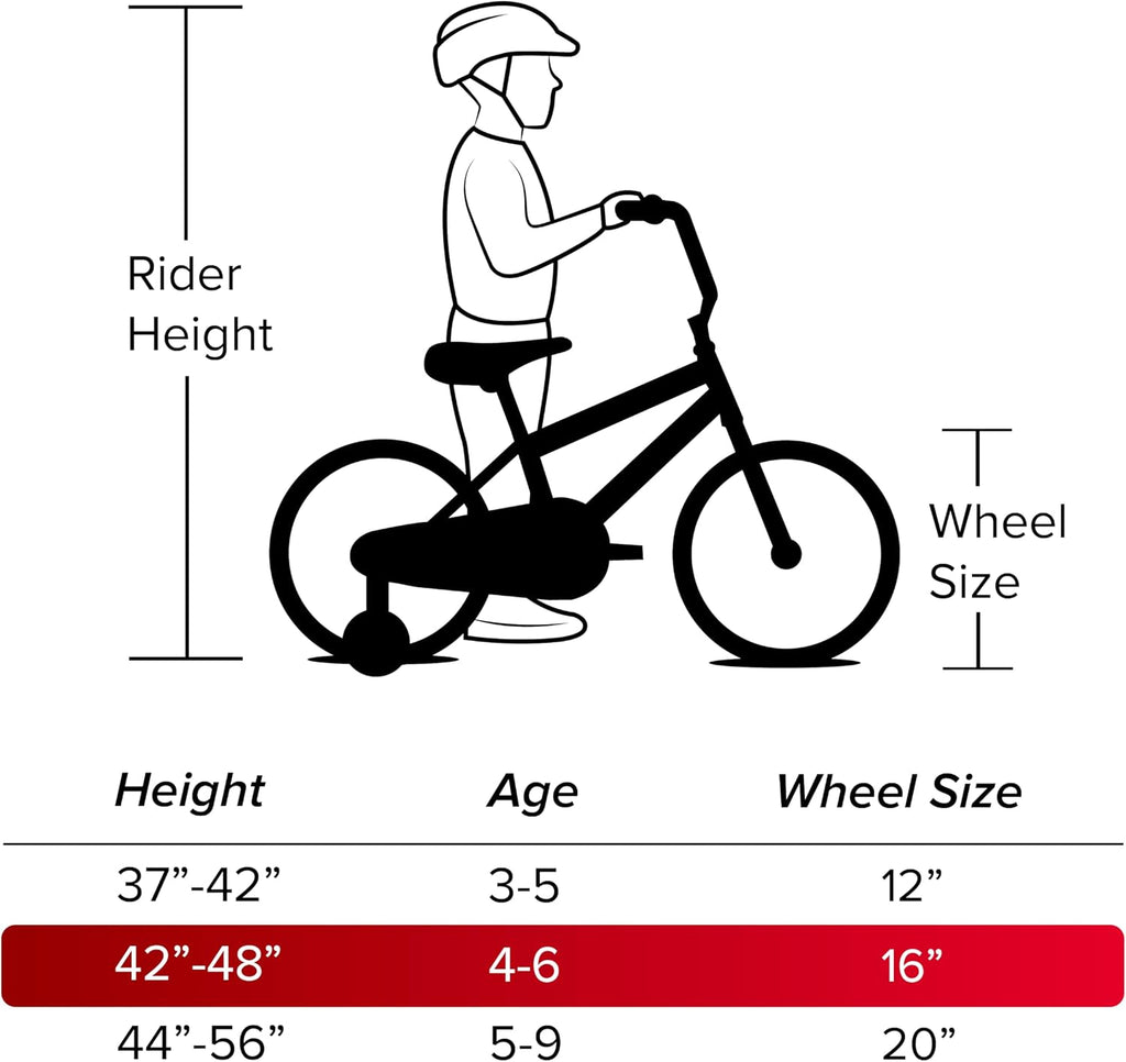 Huffy Upshot 12/16/20 Inch Boy's Bike for Kids, Multiple Color Options Available, Removable Training Wheels, BMX Design, Designed for Growth, Durable Construction, EZ Build Assembly