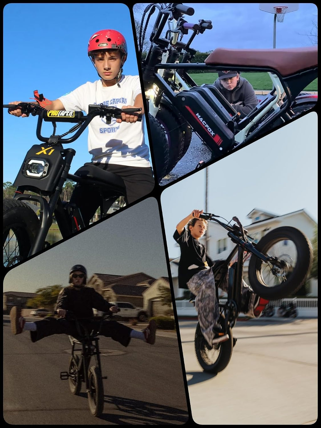 MACFOX X1S Electric Bike for Adults - Peak Power 750W, 20MPH High-Speed Commuter Ebike, 38 Mile Range, 20' All-Terrain Fat Tires with Front Suspension, Off-Road/Campus E-Bicycle (Class 2/Black)