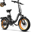 bluebiko 1000W Folding Electric Bike, 48V 20AH Removable Battery E Bike, 70 Miles Max Range, 20' Fat Tire Adults Electric Bike,7-Speed Ebike for City Commuting,Off-Roading,Mountain