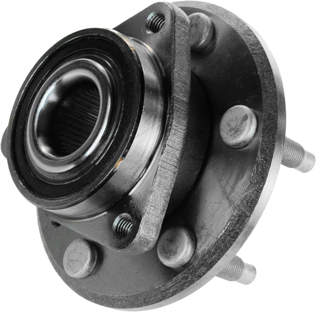 TRQ Front and Rear Wheel Bearing and Hub Assembly Set 4 Piece Compatible with 2008-2017 Buick Enclave 2009-2017 Chevrolet Traverse 2007-2016 GMC Acadia 2017 Acadia Limited 2007-2010 Saturn Outlook