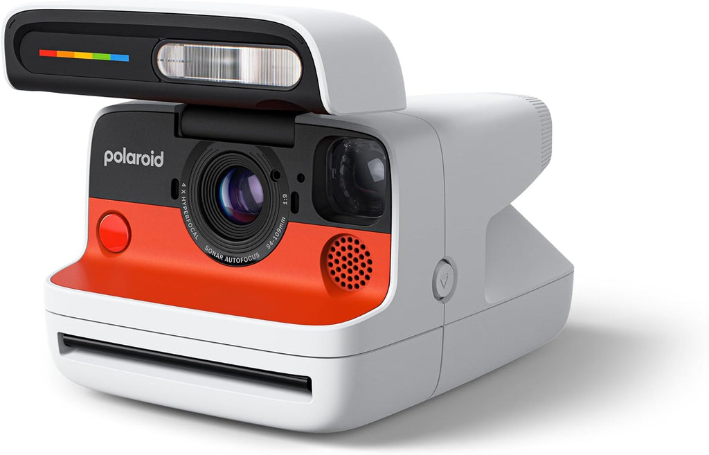 Polaroid Flip Instant Camera + Color Film Bundle (16 Photos Included) - White (6652) - Hyperfocal 4-Lens System, Sonar autofocus, and Sence Analysis with Bluetooth paired Companion app