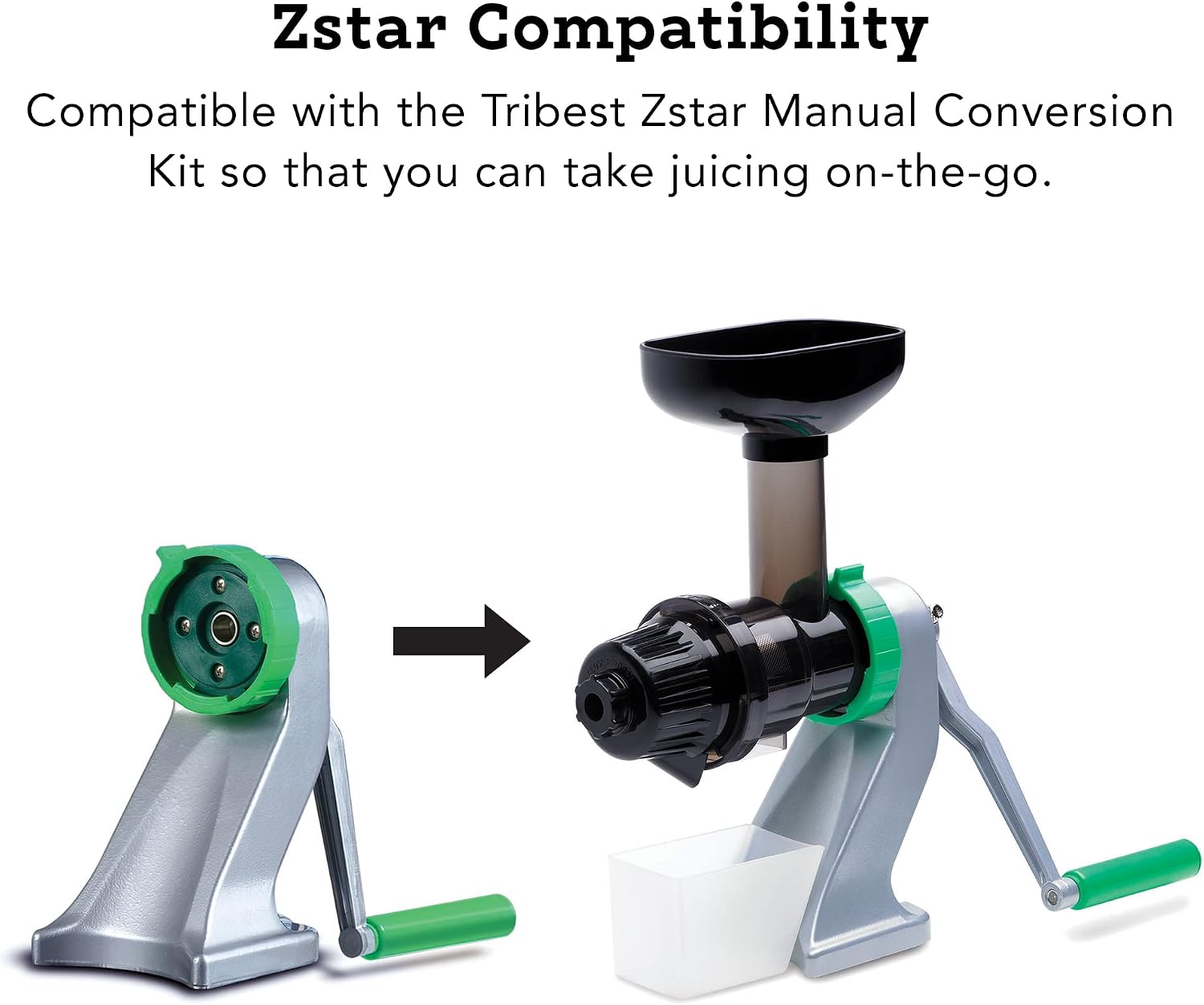 Tribest Solostar SS-4200-B Horizontal Slow Masticating Juicer, Single Auger Cold Press Juicer & Juice Extractor, White