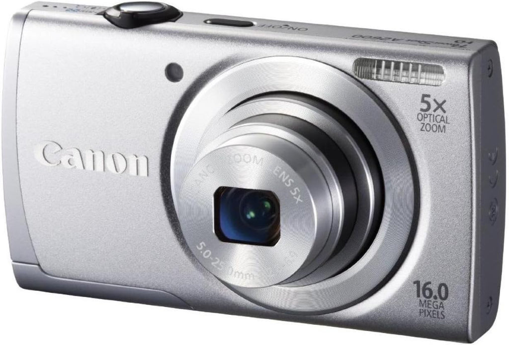 Canon PowerShot A2600 is 16.0 MP Digital Camera with 5X Optical Zoom and 720p Full HD Video Recording (Silver)