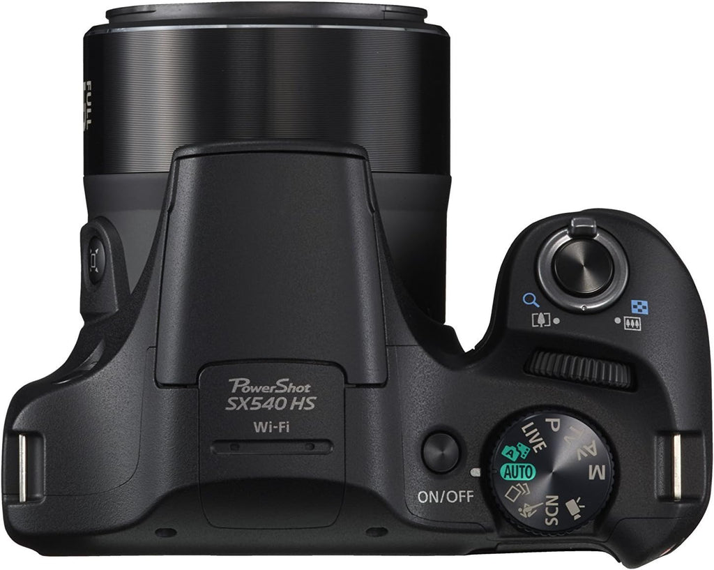 Canon PowerShot SX540 Digital Camera w/ 50x Optical Zoom - Wi-Fi & NFC Enabled (Black) (Renewed)