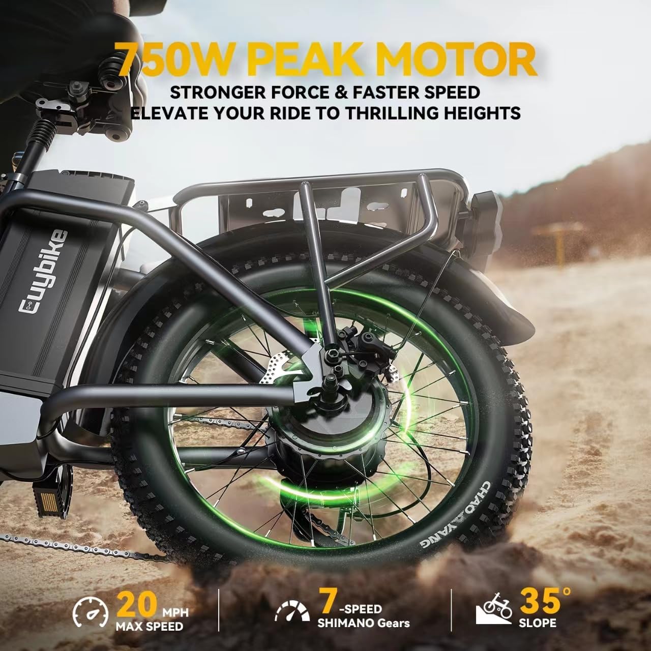 Folding Electric Bike for Adults and Seniors, 1000W Motor 48V 20AH Battery 30MPH 80 Miles, 20' Fat Tire All Terrain Ebike, 7-Speed Commuter E Bike, Step-Thru Electric Bicycle for Women and Teens