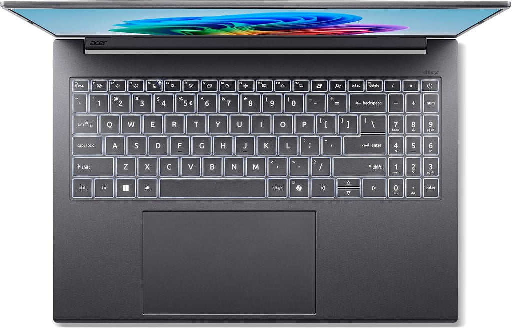 Acer Aspire 16 AI Copilot+ PC | 16' WUXGA 120Hz 100% sRGB Display | Snapdragon X | NPU: 45 Tops - GPU: Up to 1.7 TFLOPs | 16GB LPDDR5X | 512GB PCIe Gen 4 SSD | Wi-Fi 7 | A16-11M-X0LW