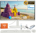 HP All in One Desktop Computer, 21.5' FHD Anti-Glare Display, Intel Celeron J4025 Processor, 32 GB RAM, 2 TB SSD, Intel UHD Graphics, Wi-Fi 6, Webcam, Wired KB & Mouse, Windows 11 Pro, w/Accessories