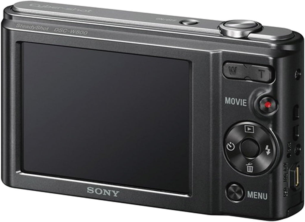 Sony Cyber-Shot DSC-W800/B 20.1MP Super HAD CCD Digital Camera | Black
