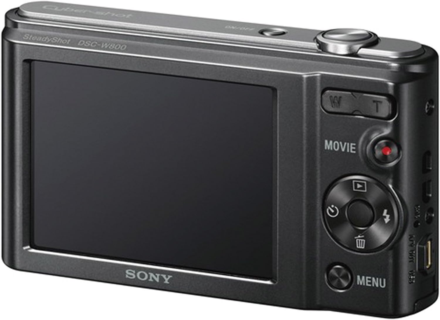 Sony Cyber-Shot DSC-W800/B 20.1MP Super HAD CCD Digital Camera | Black