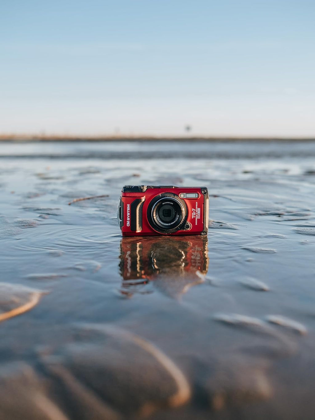 OM System OLYMPUS Tough TG-7 Red Underwater Camera, Waterproof, Freeze Proof, High Resolution Bright, 4K Video 44x Macro Shooting (Successor Olympus TG-6)