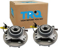 TRQ Front Left and Right Wheel Bearing and Hub Assembly Set 2 Piece Compatible with 2018-2021 Ford Expedition Four Wheel Drive 2018-2021 Lincoln Navigator Four Wheel Drive