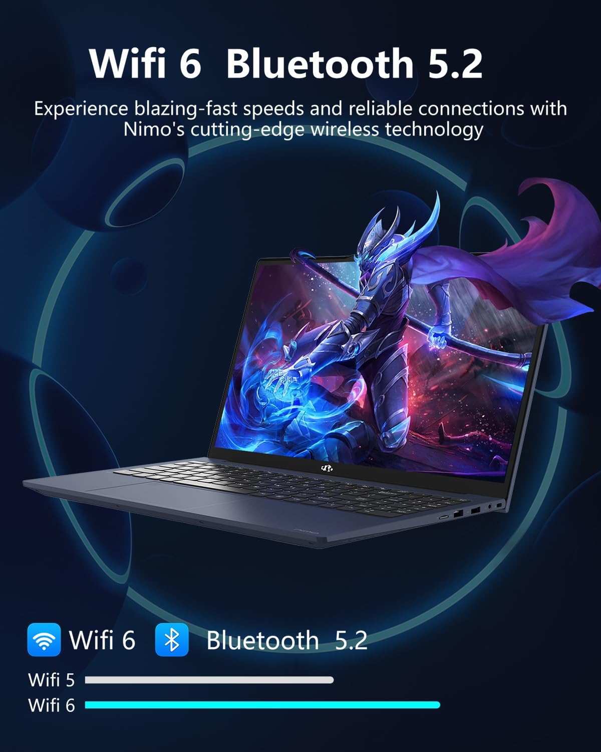 NIMO 15.6 IPS FHD-Laptop, 16GB RAM 1TB SSD Intel Pentium Quad Core N100, Computer with Backlit Keyboard Fingerprint (Beat to i3-1115G4 Up to 3.4GHz) Laptops for Student, Win 11 Sliver