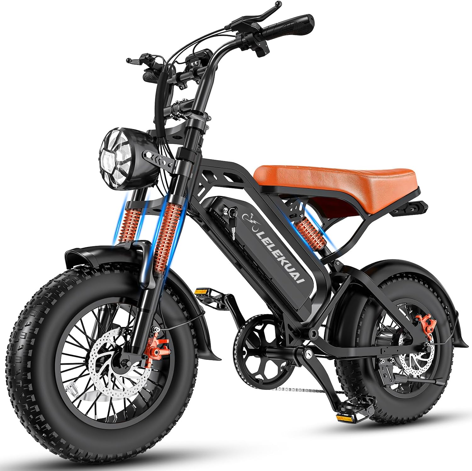 LELEKUAI Electric Bike for Adults, 1200W Peak Motor Commuter Ebike, 20-28MPH Speed, 32 Miles Range, Removable Waterproof Battery, Dual Disc Brakes Electric Bicycle, UL 2849 Certified