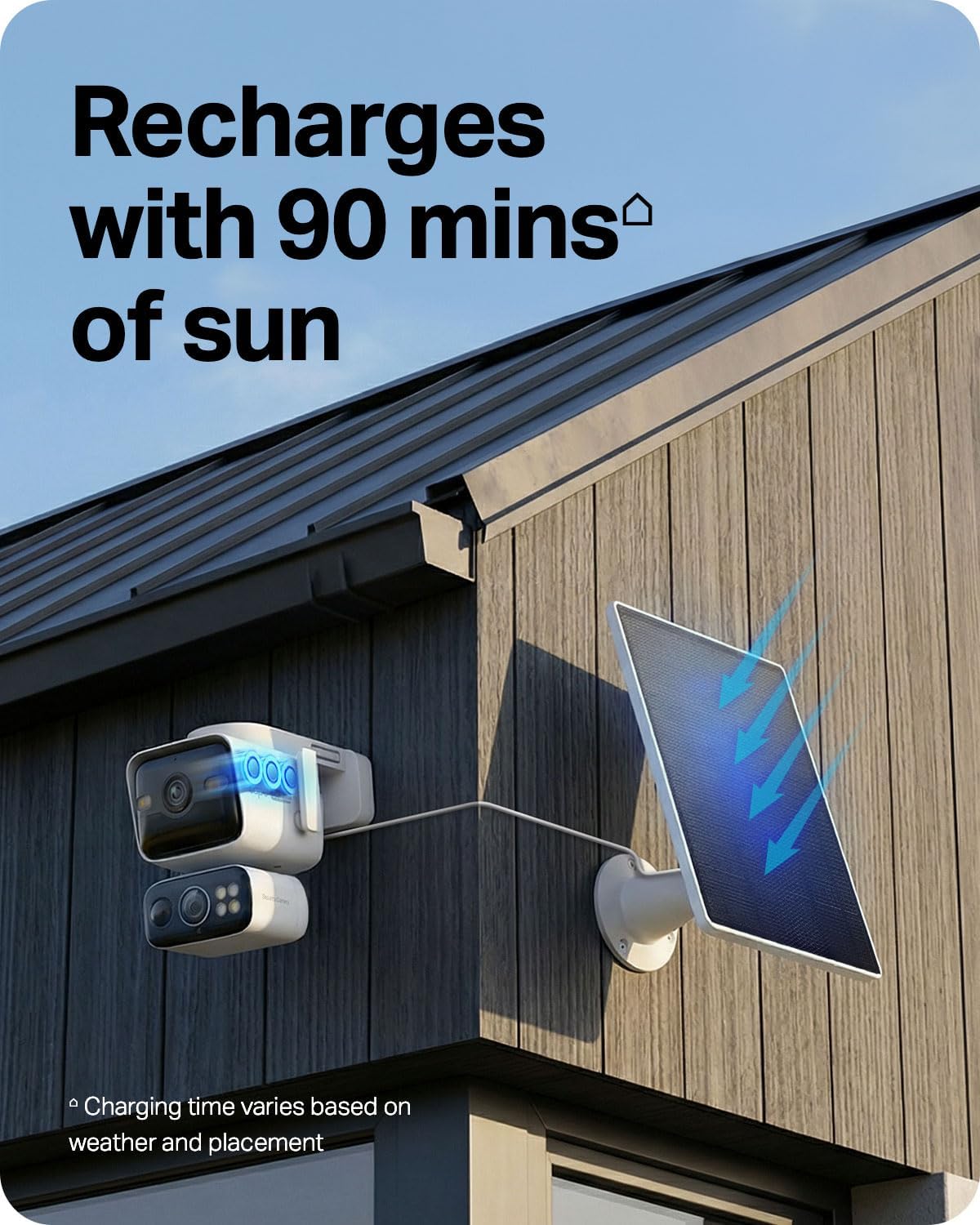 Tapo 4K Security Camera Wireless Outdoor, Dual Lens Pan/Tilt, Battery Powered with Solar, 169° Wide-Angle Lens + 6mm Zoom Lens, Motion Track, Subscription-Free SD Storage or Optional Cloud - C675D KIT
