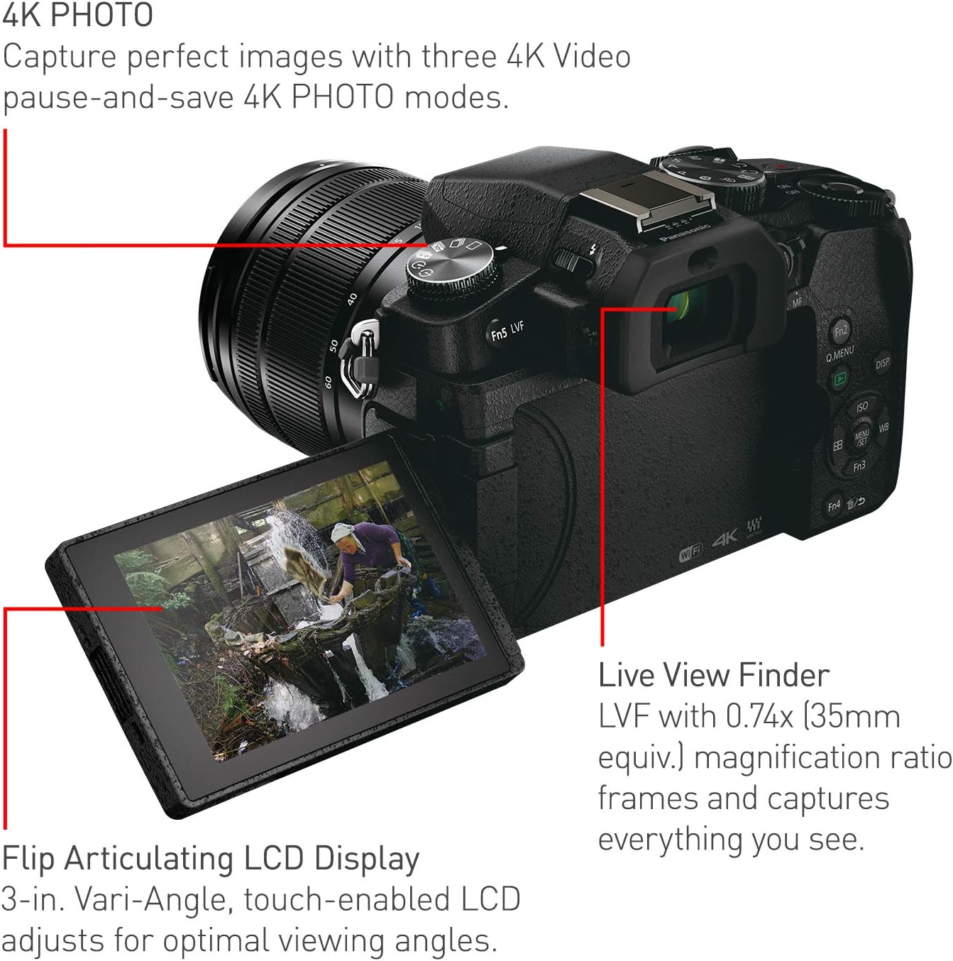 Panasonic Lumix G85 Mirrorless Camera with 12-60mm Lens and Pixel Advance Accessories Bundle | DMC-G85MK | panasonic lumix g85