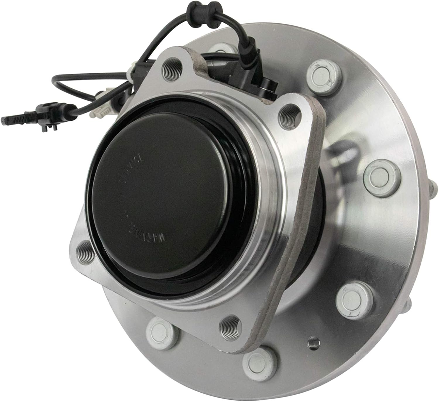 TRQ 2 Piece Front Wheel Bearing & Hub Assembly Set with ABS Sensor Compatible with 2011-2019 Chevrolet Silverado 2500 HD Silverado 3500 HD GMC Sierra 2500 HD Sierra 3500 HD