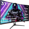 KTC 32 Inch Curved Gaming Monitor, 2K 180Hz Computer Monitor, Up to 185Hz, QHD 1500R PC Monitor 1ms with Adaptive Sync, DisplayPort/HDMI/USB, VESA Wall Mount, Tilt Adjustable, H32S5