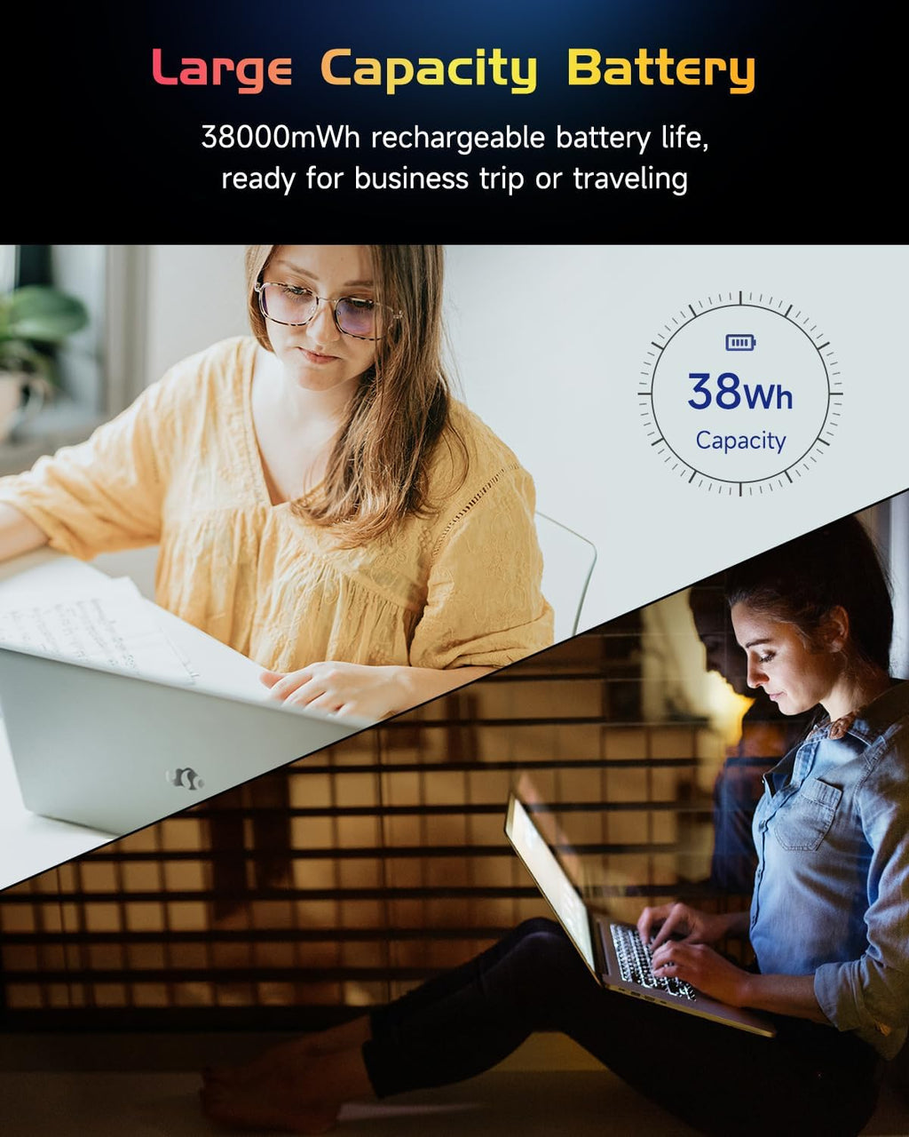 NIMO 15.6 IPS FHD-Laptop, 16GB RAM 1TB SSD Intel Pentium Quad Core N100, Computer with Backlit Keyboard Fingerprint (Beat to i3-1115G4 Up to 3.4GHz) Laptops for Student, Win 11 Sliver