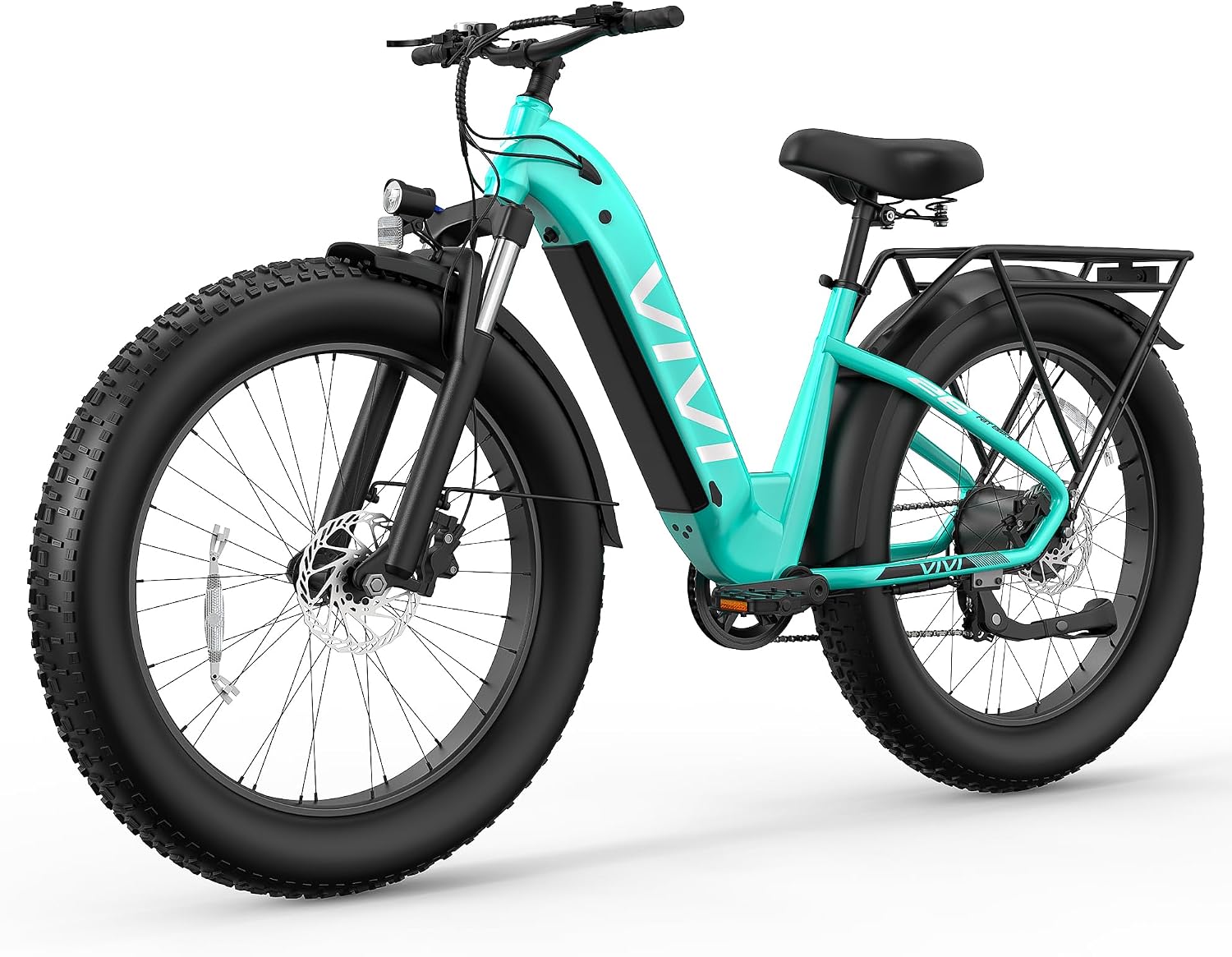 Vivi ACE07 Electric Bike for Adults, 26' x 4.0 Fat Tire Ebike, 750W Motor Electric Bike, 19.8MPH Ebikes for Adults with 48V 720WH Removable Battery, 7 Speed, SGS Certified to UL2849