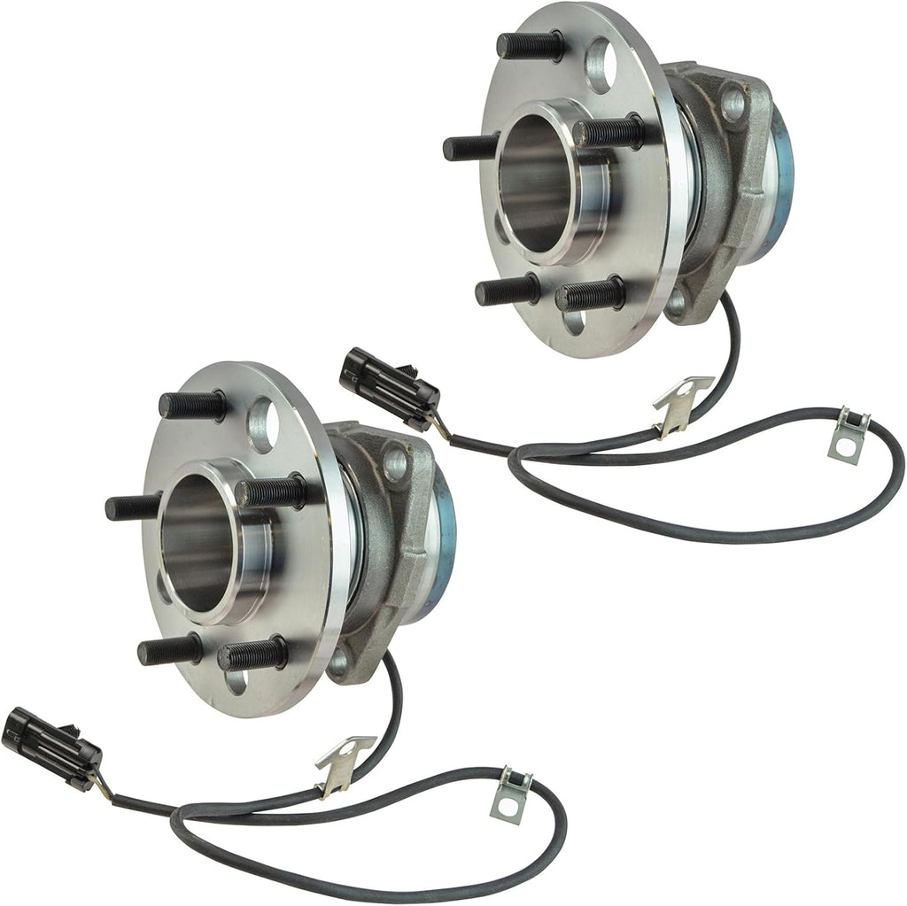 TRQ Front Left and Right Wheel Bearing and Hub Assembly Set 2 Piece Compatible with 1995-2002 Chevrolet Astro All Wheel Drive 1995-2002 GMC Safari All Wheel Drive