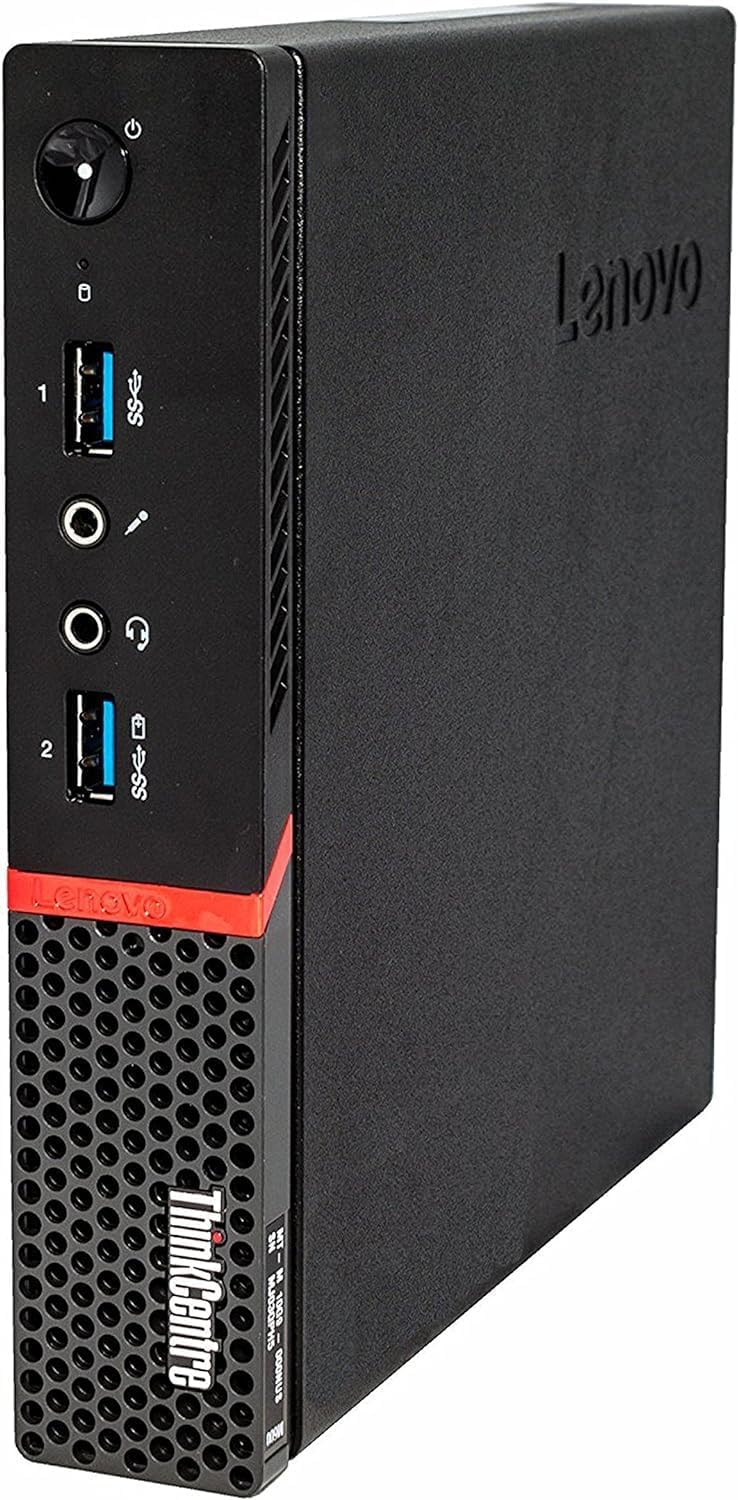 Lenovo Think Center M700 Tiny Desktop PC, Intel Quad Core I5-6500T 2.5GHz up to 3.1G, 8G, 240G SSD, WiFi, BT 4.0, HDMI, USB 3.0, DP Port, W10P64 (Renewed)