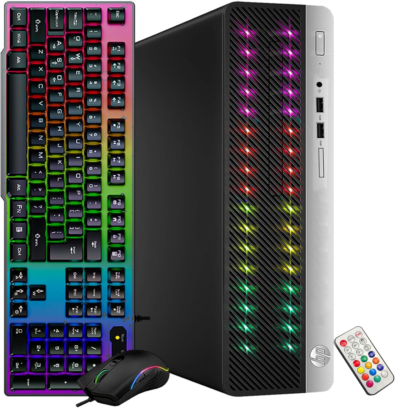 HP ProDesk 400 G5 SFF High Performance RGB Desktop Computer, Intel Quad-Core i3-8100 3.60 GHz, 16G DDR4, 1T SSD, WiFi, BT, DP, Windows 11 64 (Renewed)