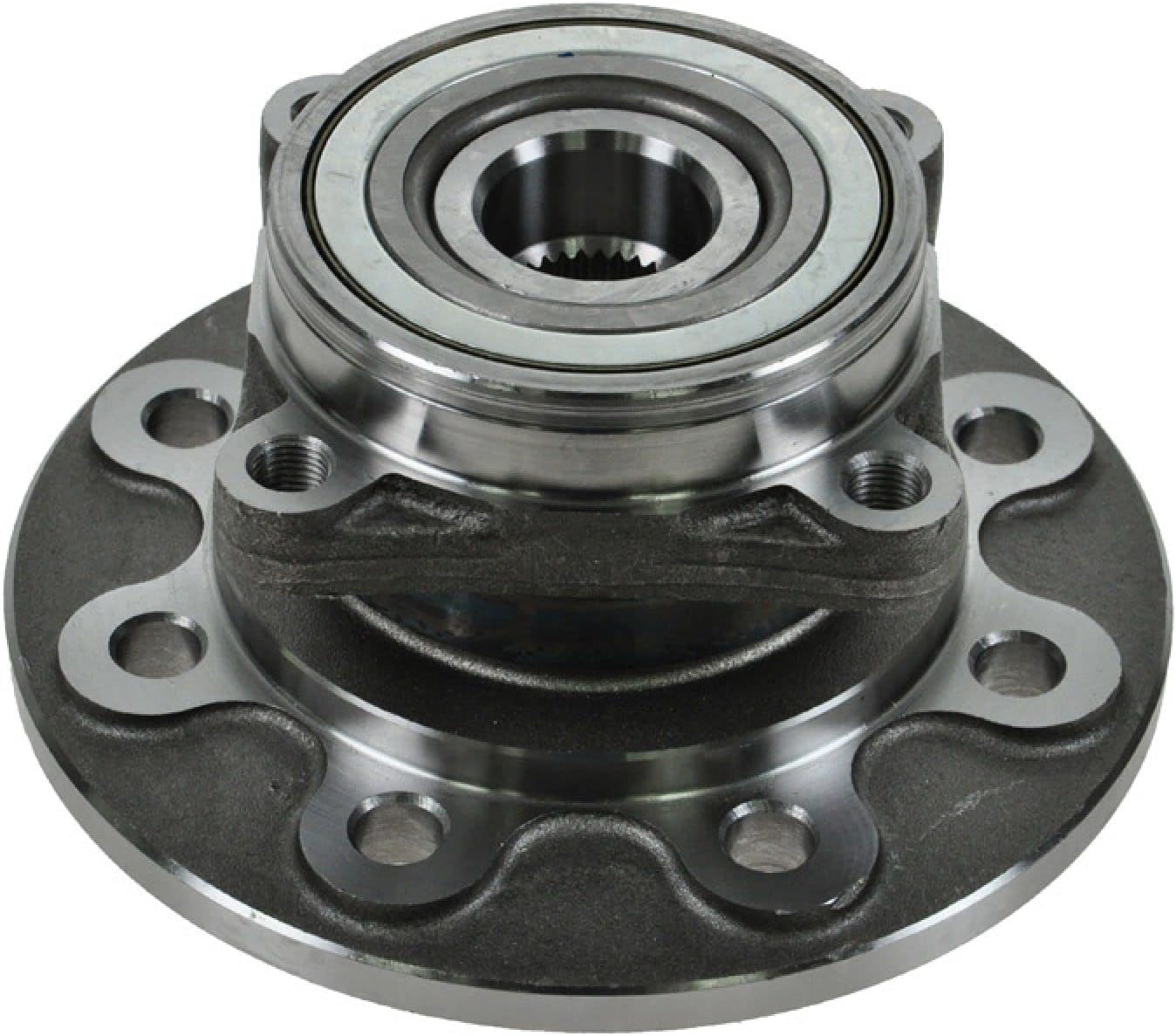 TRQ Front Driver and Passenger Side Wheel Bearing and Hub Assembly Set 2 Piece Compatible with 1994-1999 Dodge Ram 2500 4WD with 2 Wheel ABS Brakes 4 Bolt Flange