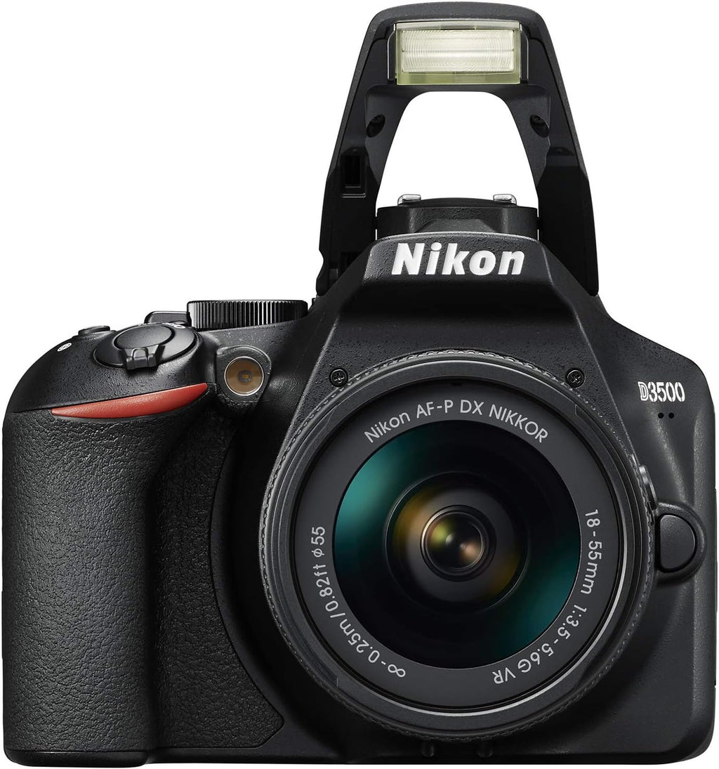 Nikon D3500 24.2MP DSLR Camera with AF-P DX NIKKOR 18-55mm f/3.5-5.6G VR Lens (1590B) – (Renewed)