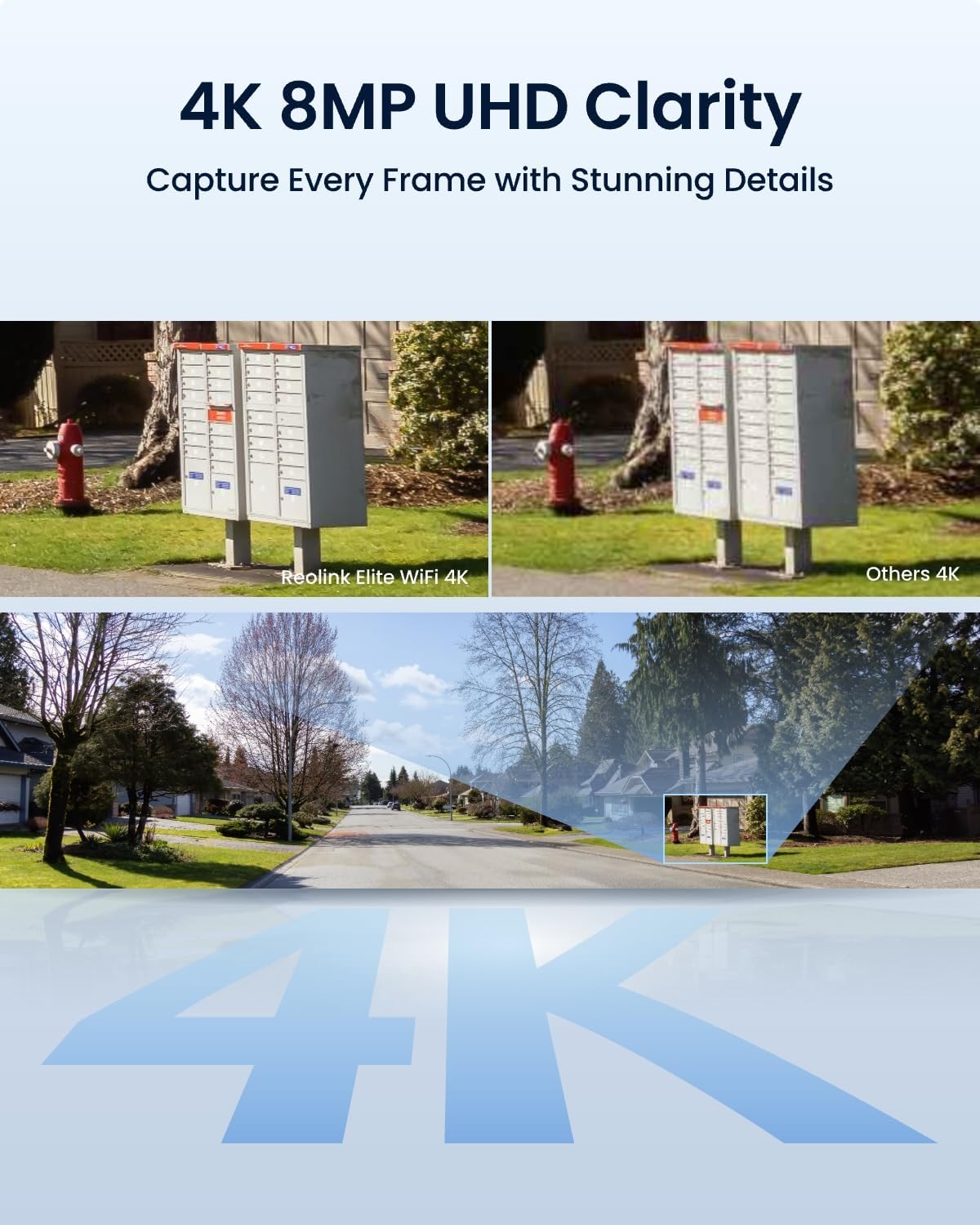 REOLINK 4K 8MP 180° Panoramic Security Camera with Dual-Lens, 2.4/5GHz Dual-Band Wi-Fi 6, Motion Track, Up to 512GB microSD Card Storage, Plug-in Power, Color Night Vision, Elite WiFi