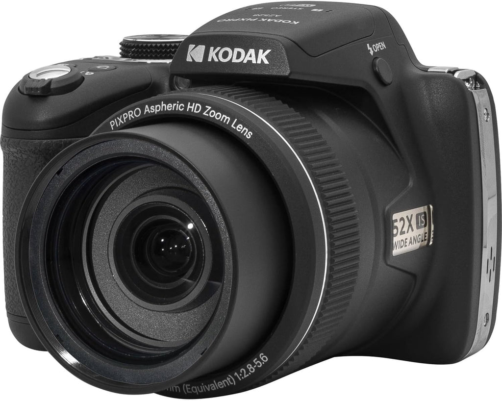 Kodak PIXPRO AZ528 Digital Camera (Black) Bundle with 32GB Memory Card + Camera Case + Memory Card Wallet + Screen Protectors + Accessories