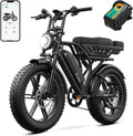 TST Electric Bike for Adults 1500W Peak 20' Fat Tire All-Terrain E-Bike 60/130 Miles Electric Dirt Bike - 48V 15/30 AH Battery Tested to UL 2849 Powered Electric Bicycle