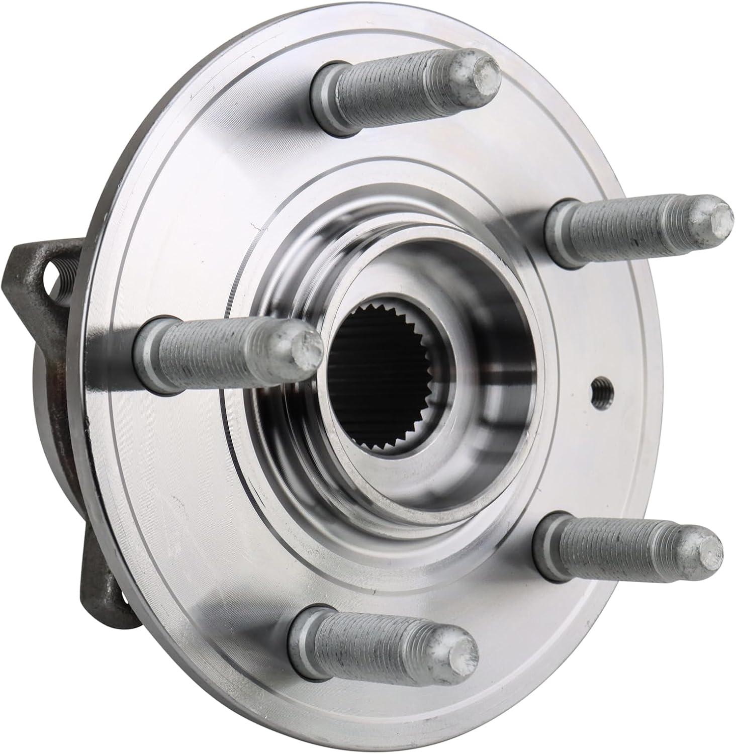 TRQ Driver and Passenger Side Wheel Bearing and Hub Assembly Set 2 Piece Compatible with 2012-2021 Tesla S 2016-2021 X