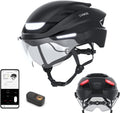 Lumos Ultra E-Bike Smart Helmet | NTA 8776 Certified | Front & Rear LED Lights | Retractable Face Shield | App Controlled | EBike, Scooter, Cycling, Bicycle | Adults, Men Women