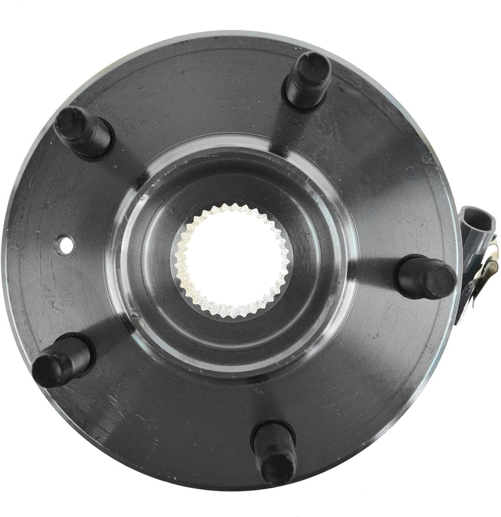 TRQ 2 Piece Front Rear Wheel Bearing & Hub Assembly Set Compatible with 2004-2005 Buick Century 2005-2009 Lacrosse 1997-2004 Regal 2005 Terraza 2000-2013 Chevrolet Impala 2014-2016 Impala Limited 200
